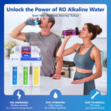 Reverse Osmosis Alkaline Water System with modern chrome faucet - ROALK10M