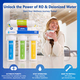 Deionization RO System with modern chrome faucet - RODI10M