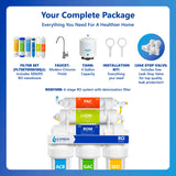 Deionization RO System with modern chrome faucet - RODI10M