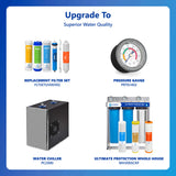 UV Water Filtration System with Modern Chrome Faucet - ROUV10M