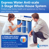 3 Stage Whole House Water Filter System - Anti-Scale - WH-300RS-CPS