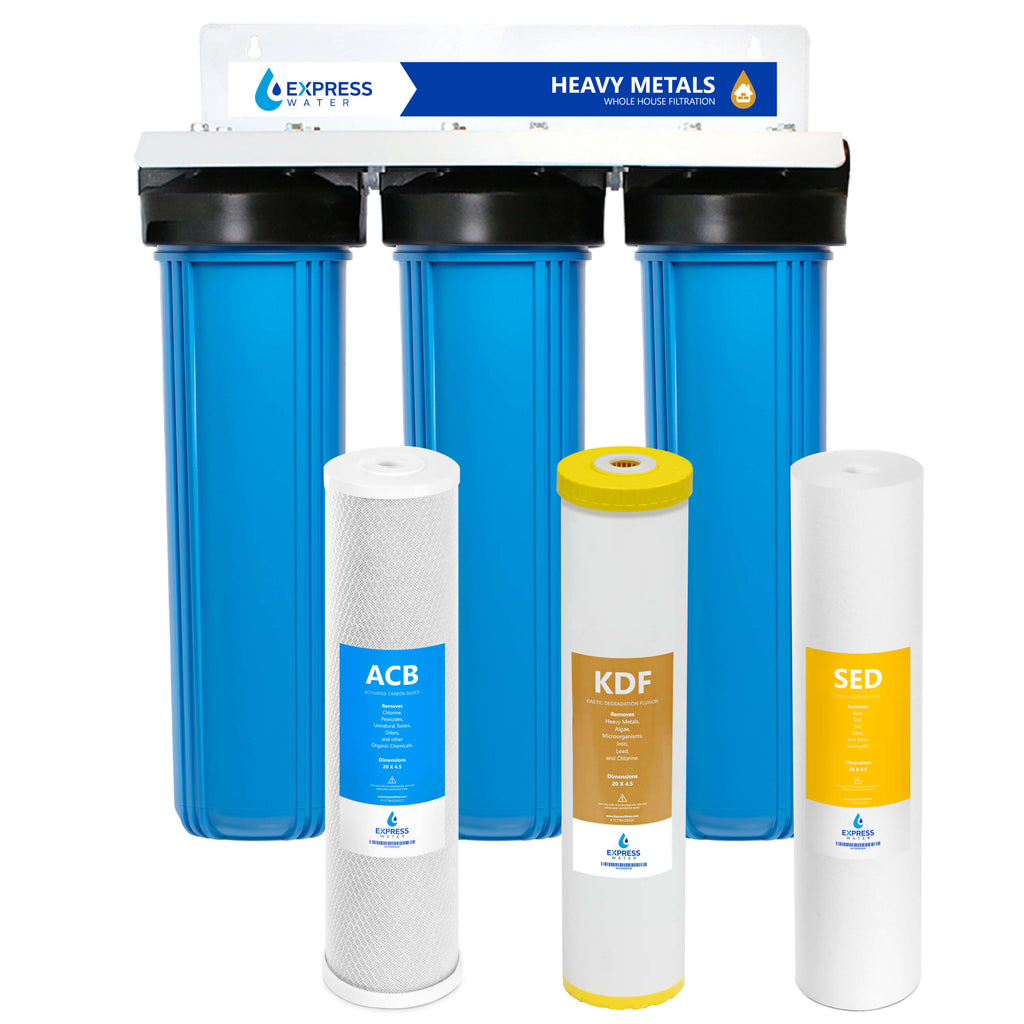 3 Stage Whole House Water Filter System - Heavy Metals - WH-300RS-CKS